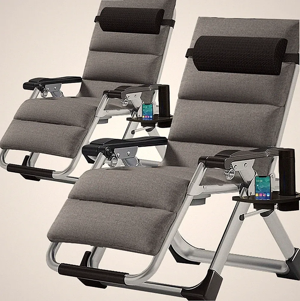 MOPHOTO Zero Gravity Chair Reclining Lounge Chair With Mattress Pillow 2 Packs
